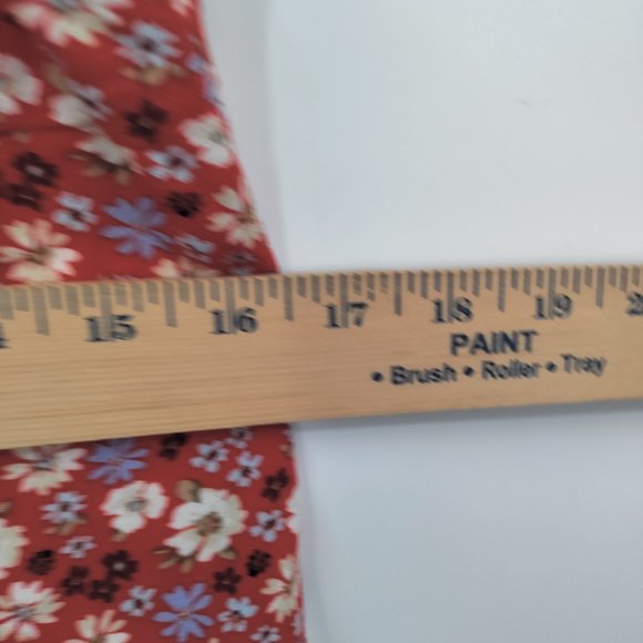 FOREVER 21 Women's Floral Maxi Dress  RED XL - Picture 8 of 12